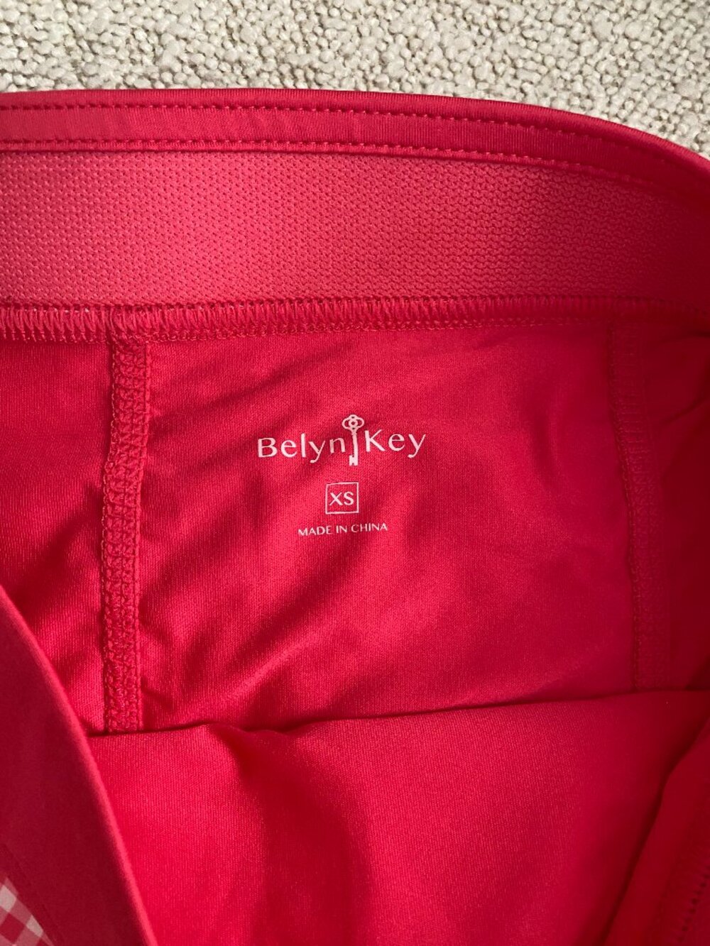 Belyn Key | Melon Check Ruffle Skort - Picture 7 of 12